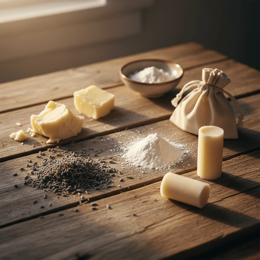 Natural deodorant ingredients and formulation